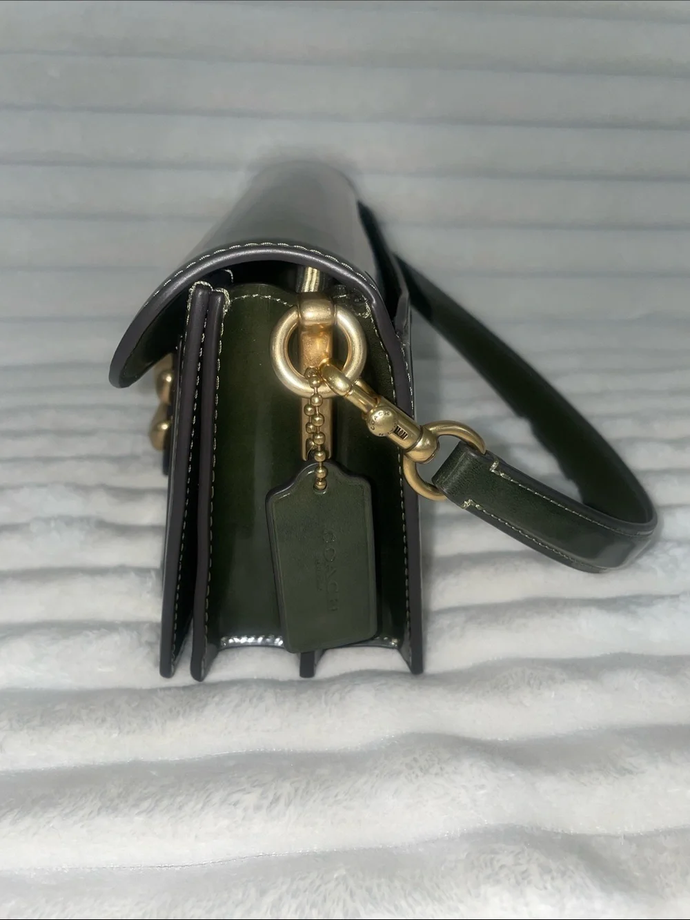 NWT Coach Tabby 26 in Olive Spazzolato  leather